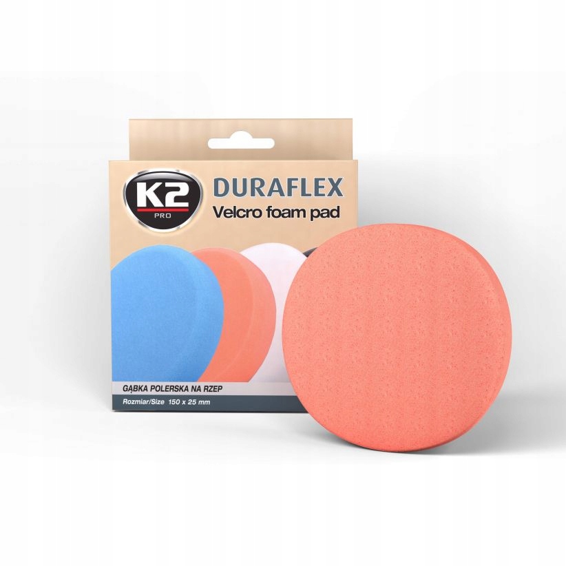 

K2 Duraflex Gąbka Polerska Średniościerna 150MM
