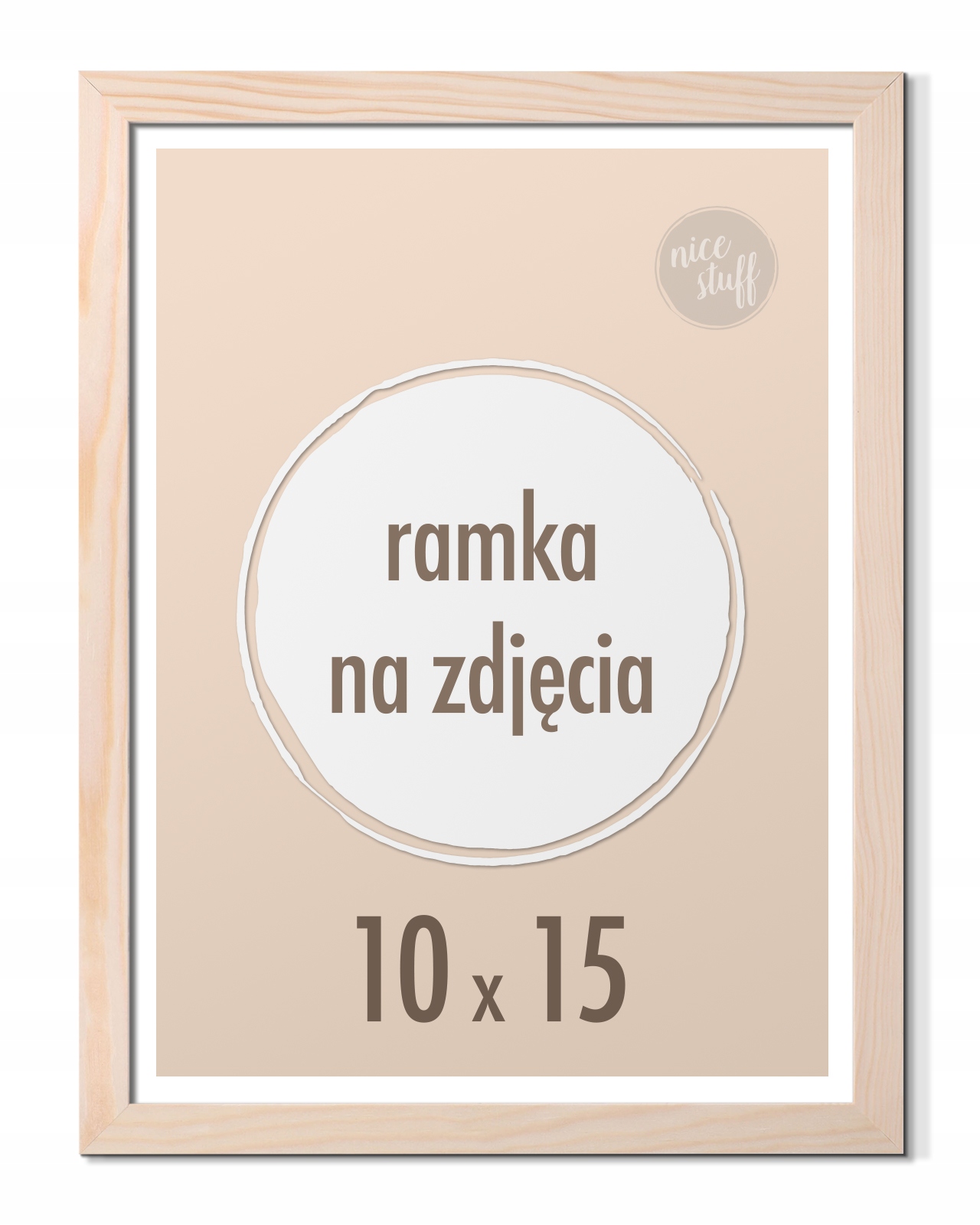 

Ramka na zdjęcia 10x15 cm A6 sosnowa Ramki 15x10