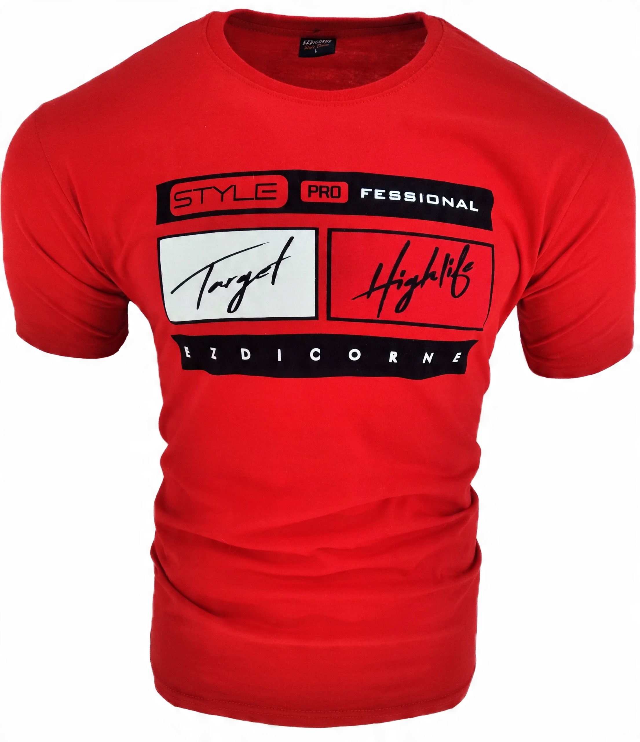 

Koszulka Męska T-shirt Męski Style Th Czerwona XL