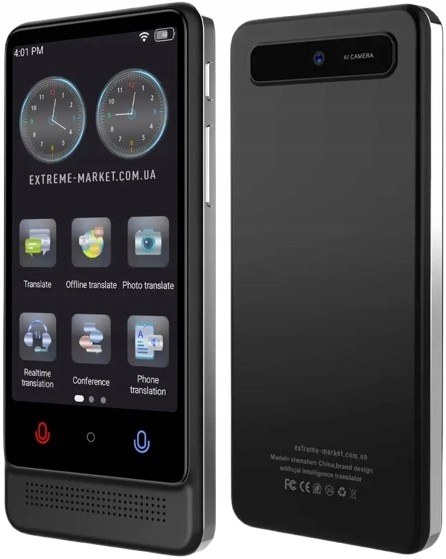 Přenosný elektronický překladač 136 jazyků WiFi offline