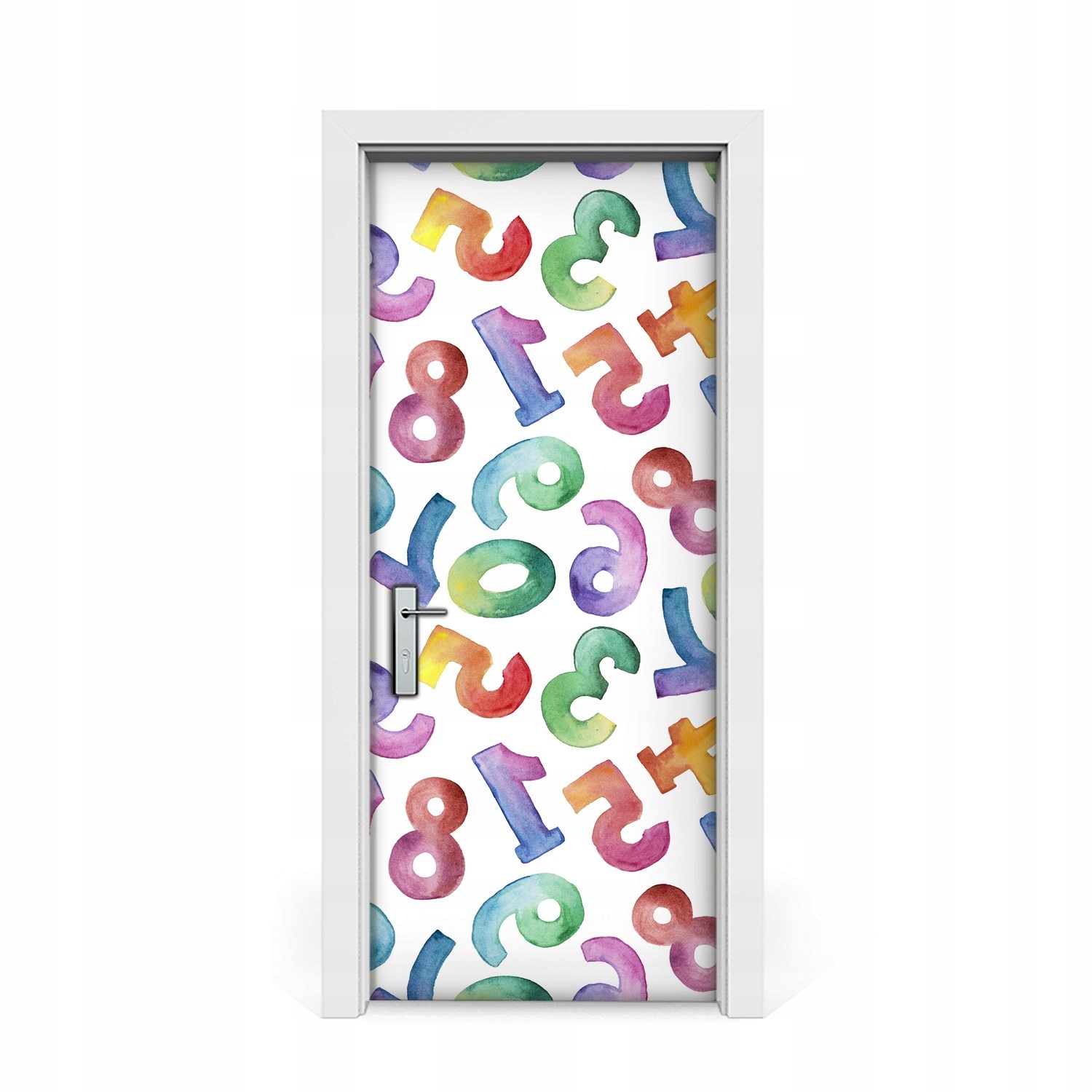 

Naklejka na drzwi okleina Kolorowe literki 85x205