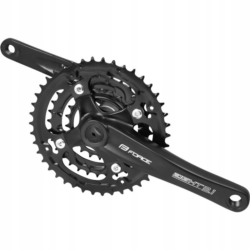 Force Kliky Eight 3.1 Al 42/32/22z 175mm -černé