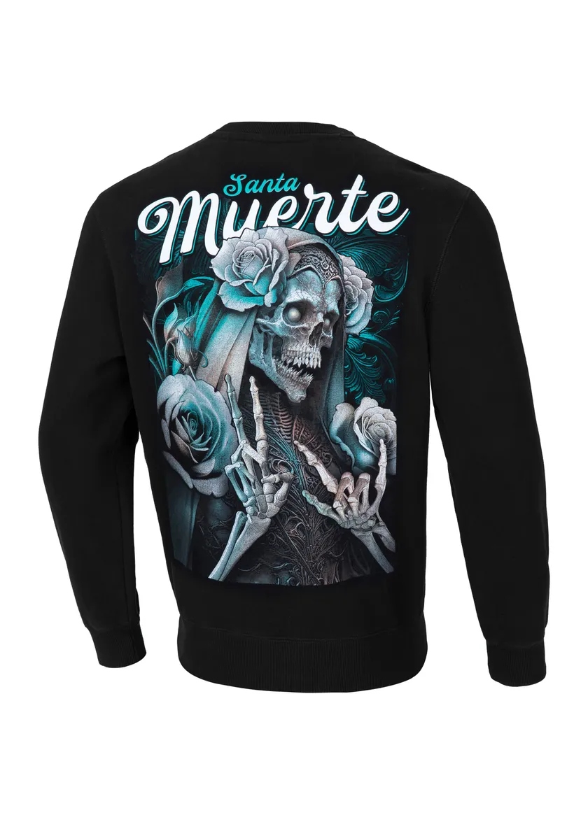 Pit Bull Mikina Bez Kapuce Santa Muerte Crewncek Black M