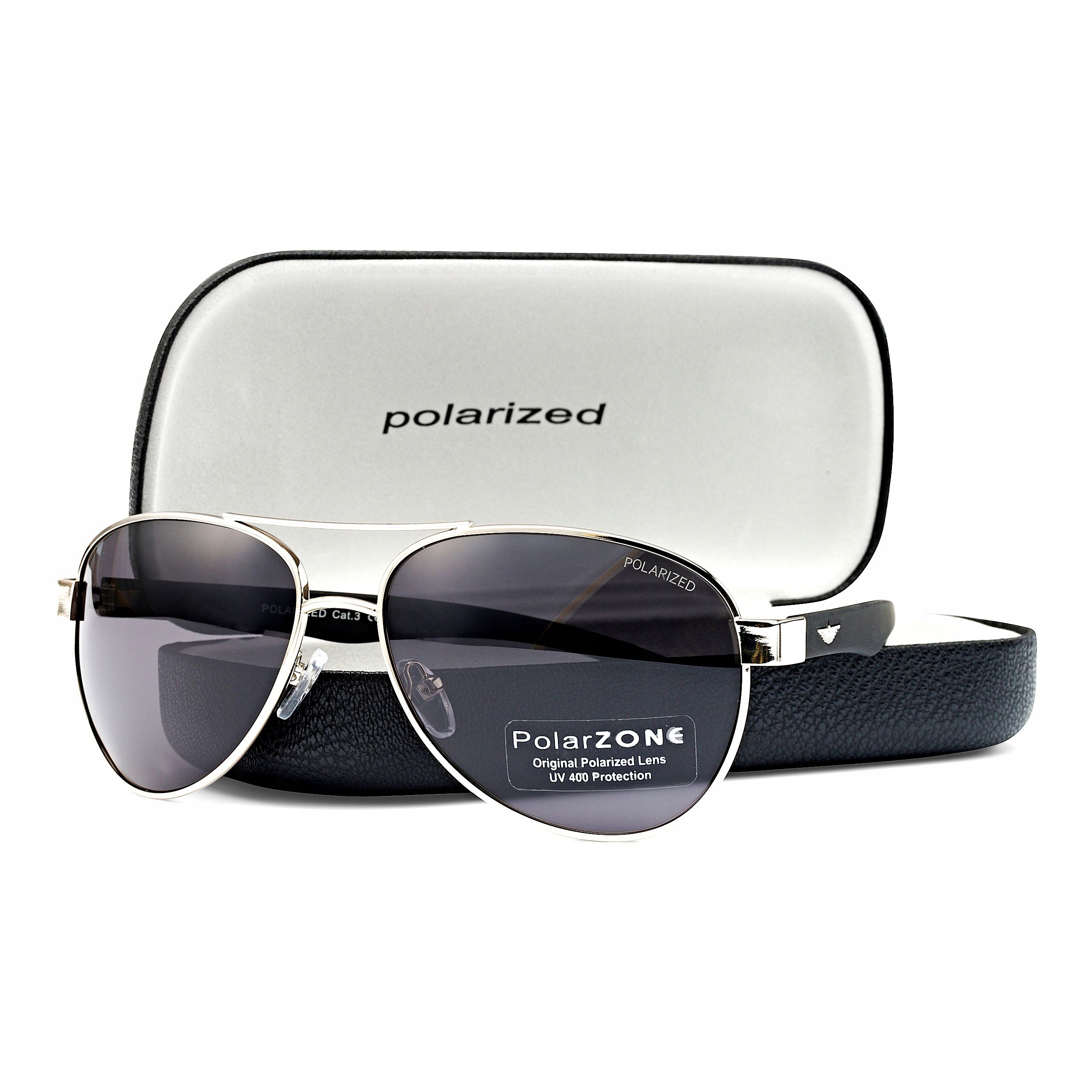 

Polaryzacyjne Okulary Aviator Męskie Etui kierowcy
