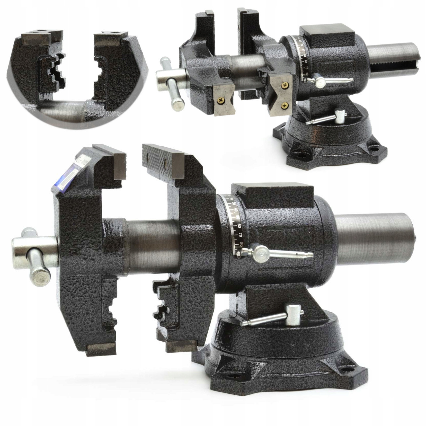 Multifunkční Otočný Svěrák 100 mm Litinový Geko