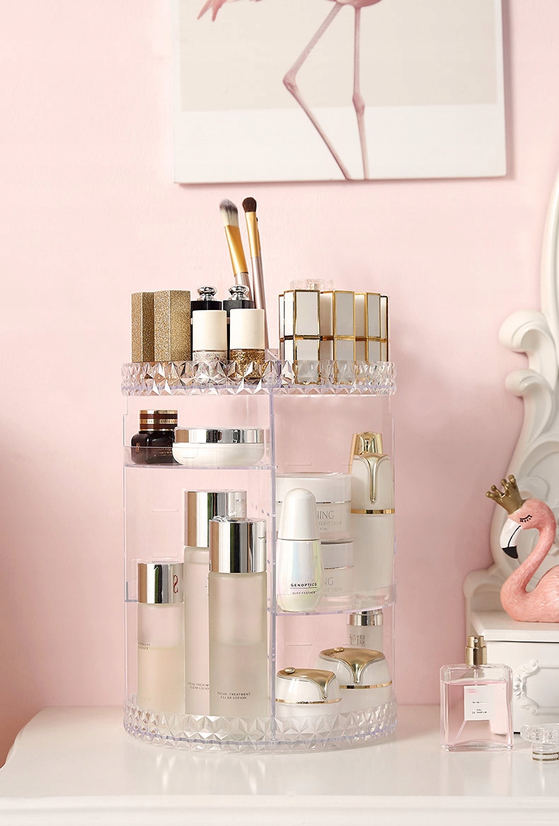 ORGANIZER NA KOSMETYKI AKRYLOWY OBROTOWY ELEGANCKI EAN (GTIN) 8435527823771