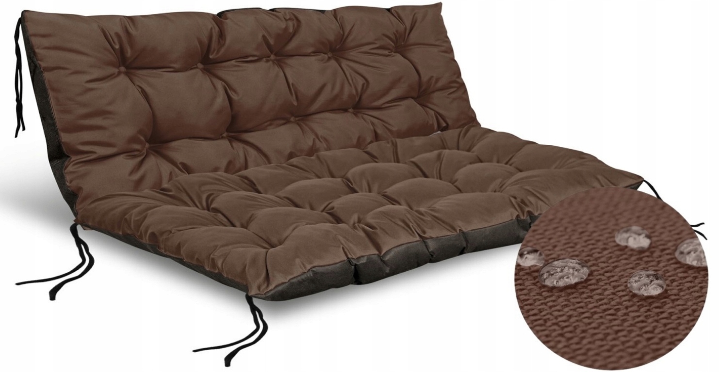 Poduszka Na Ławkę Ogrodową Huśtawkę Leżak Taras Fotel 120x80cm Wodoodporna