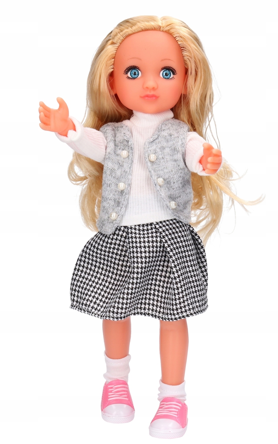 Lalka ADELLA mówi śpiewa PL spódniczka w kratkę 8048 EAN (GTIN) 5901271599079
