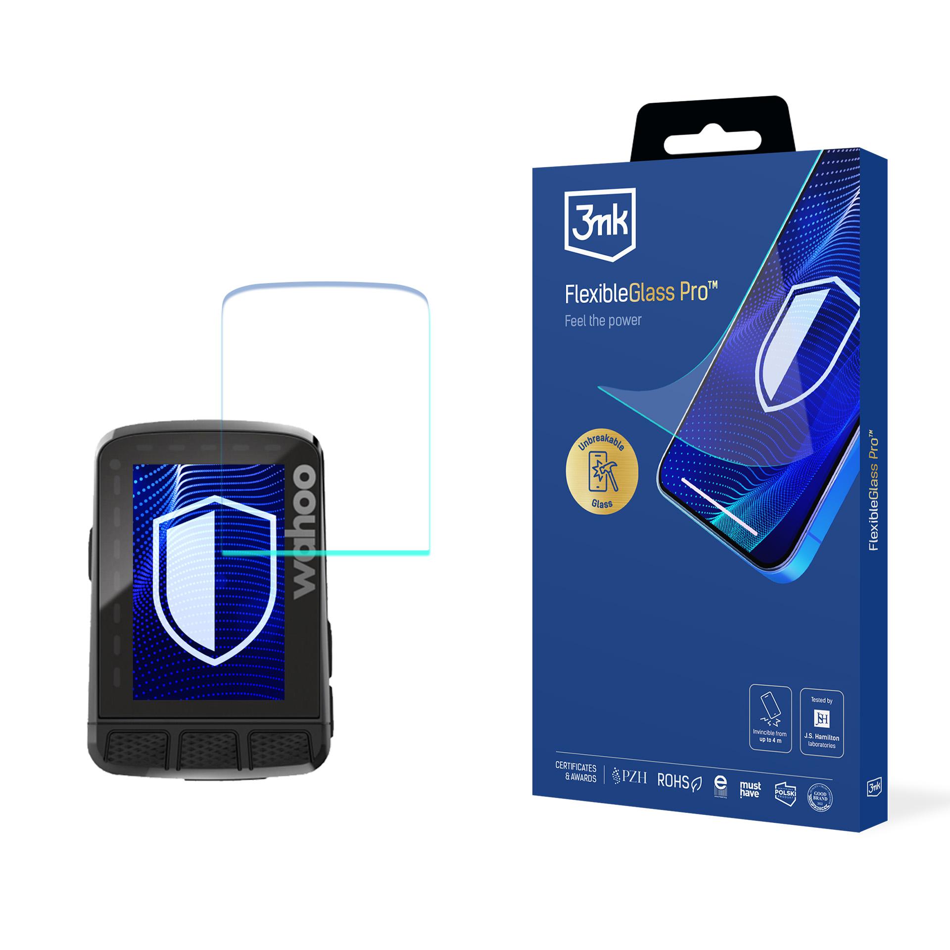 Szkło ochronne hybrydowe 3mk FlexibleGlass Pro na Wahoo Roam v2 odporne