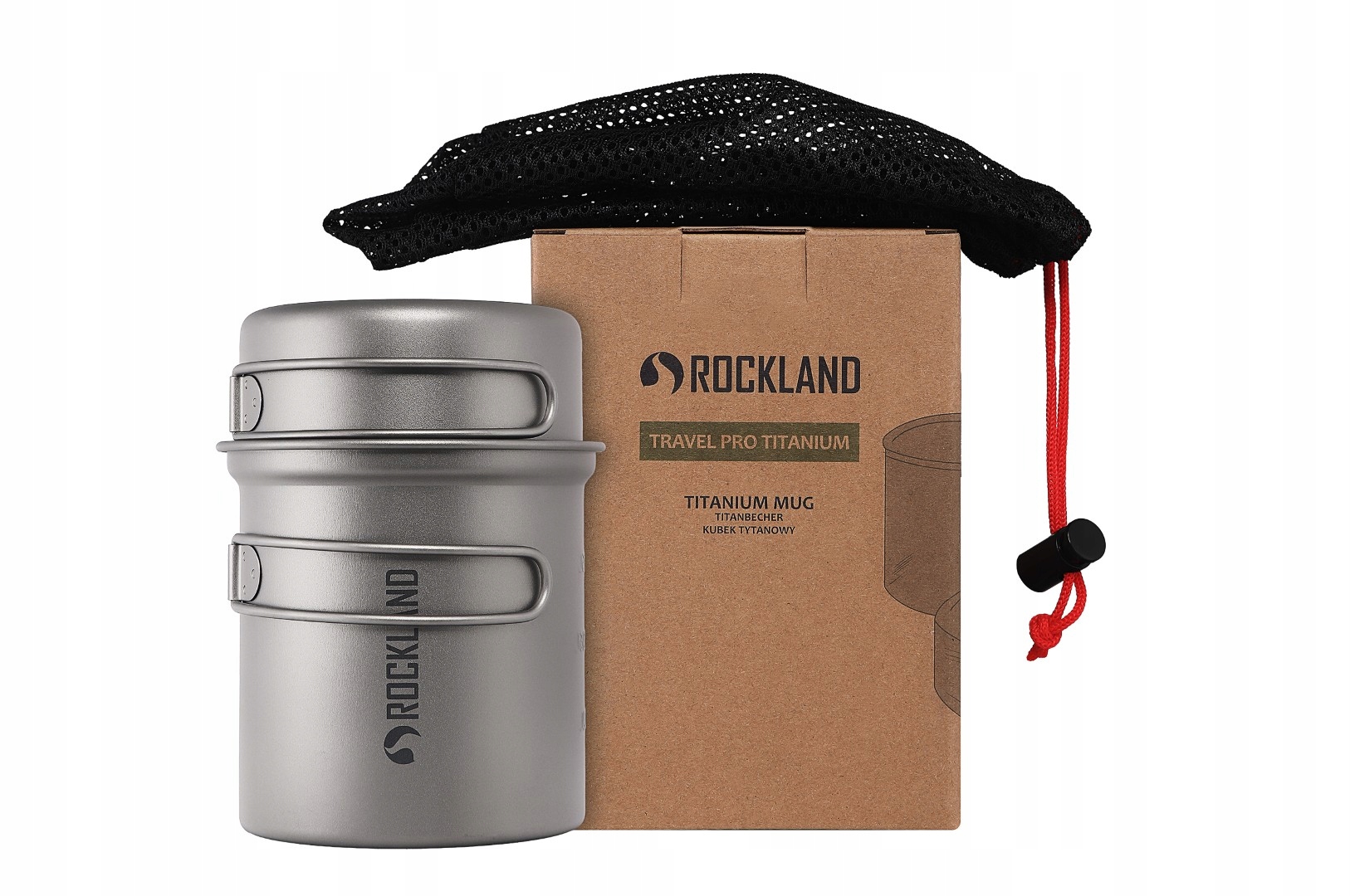 Rockland Zestaw naczyń tytanowych Travel Pro Titanium