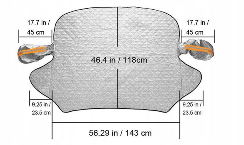 OSŁONA NA SZYBĘ ANTYSZRONOWA MATA PRZECIWSZRONOWA Szerokość produktu 182 cm