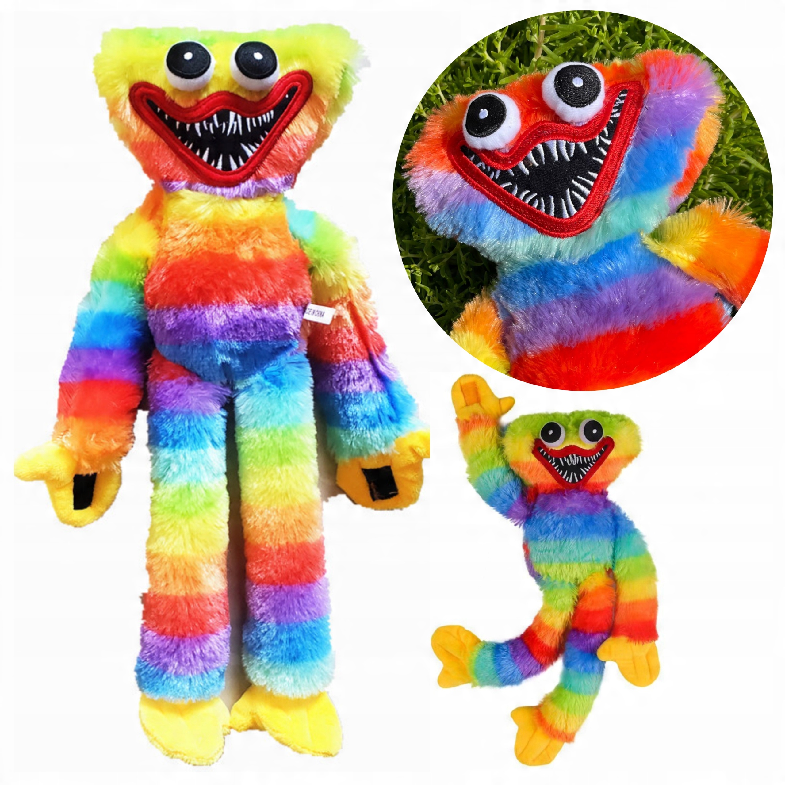 

Huggy Wuggy 40CM Tęczowy Miś Kolorowy Pluszak Duży