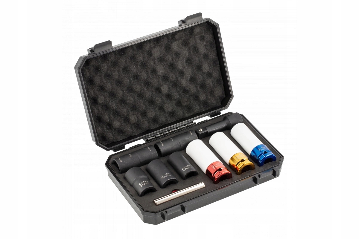 HOGERT ZESTAW NASADEK DO USZKODZONYCH ŚRUB I NAKRĘTEK Z FELG 1/2’’ 17-21mm