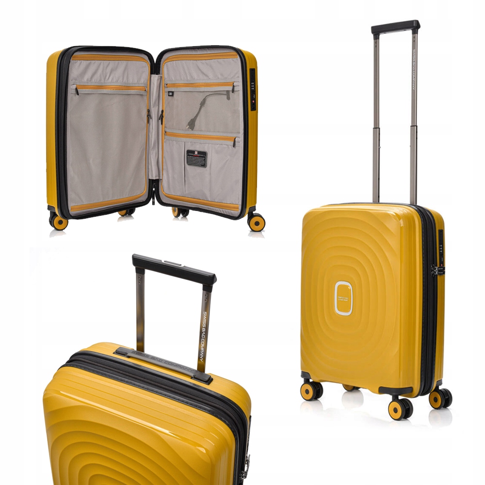 Kabinový cestovní kufr, silný, odolný, letecký kufr SwissBags 55 cm