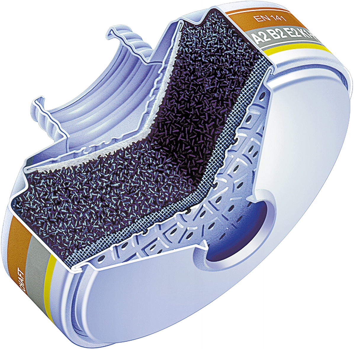 Pohlcovač pro polomasky a masky Msa A2B2E2K1