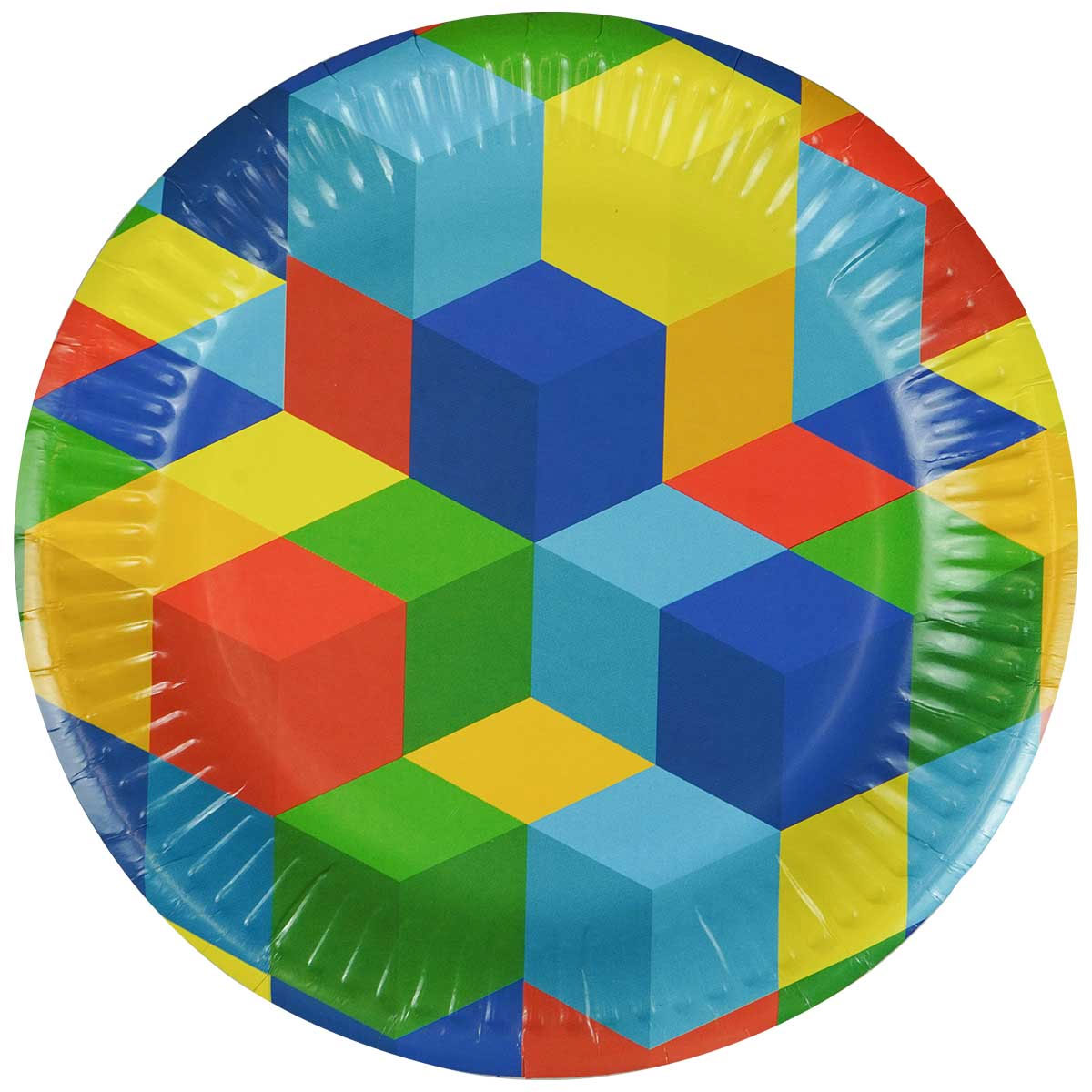 Talerzyki papierowe urodzinowe Klocki Minecraft 8s