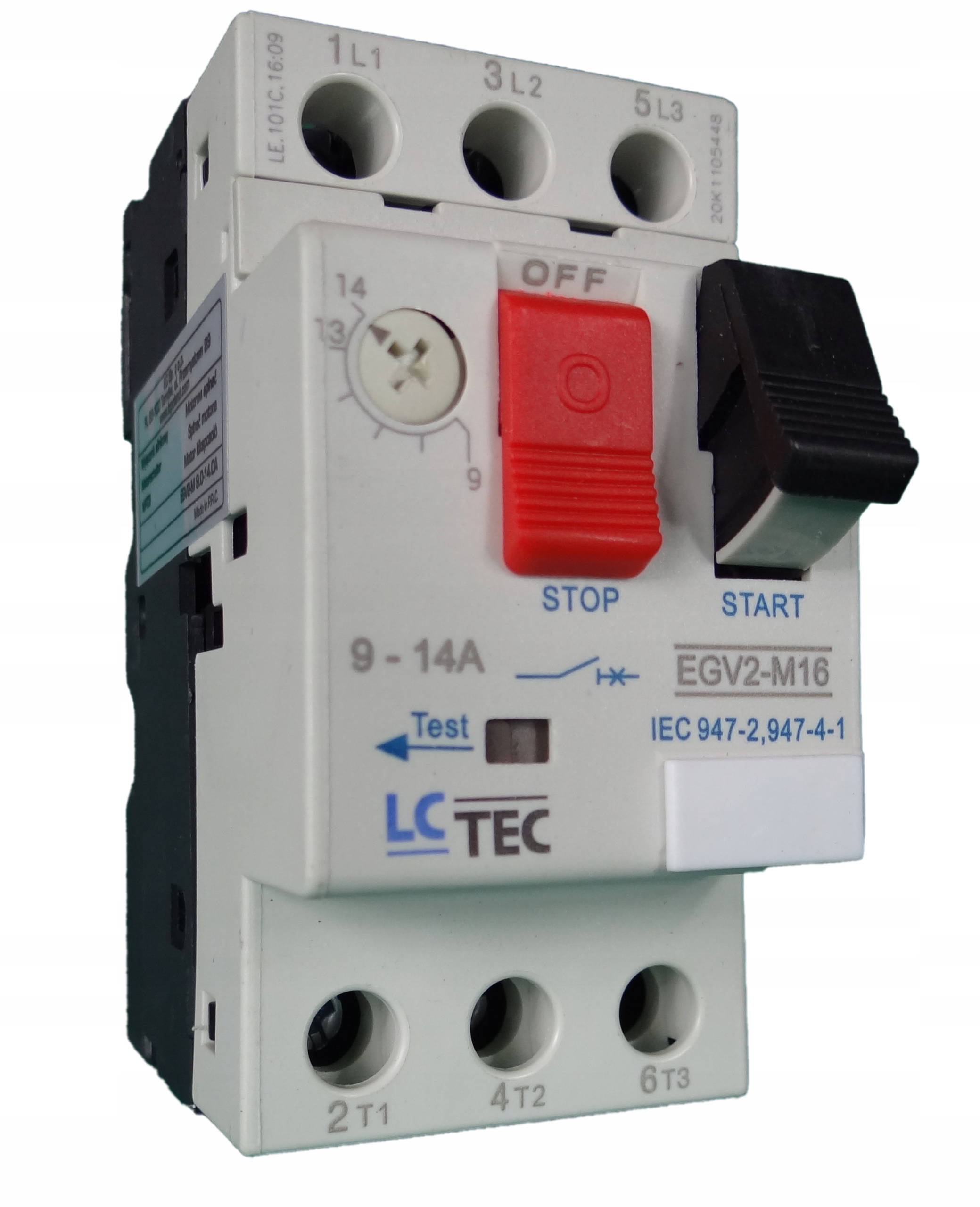 Wyłącznik silnikowy EGV2-M 9,0-14,0A Lctec