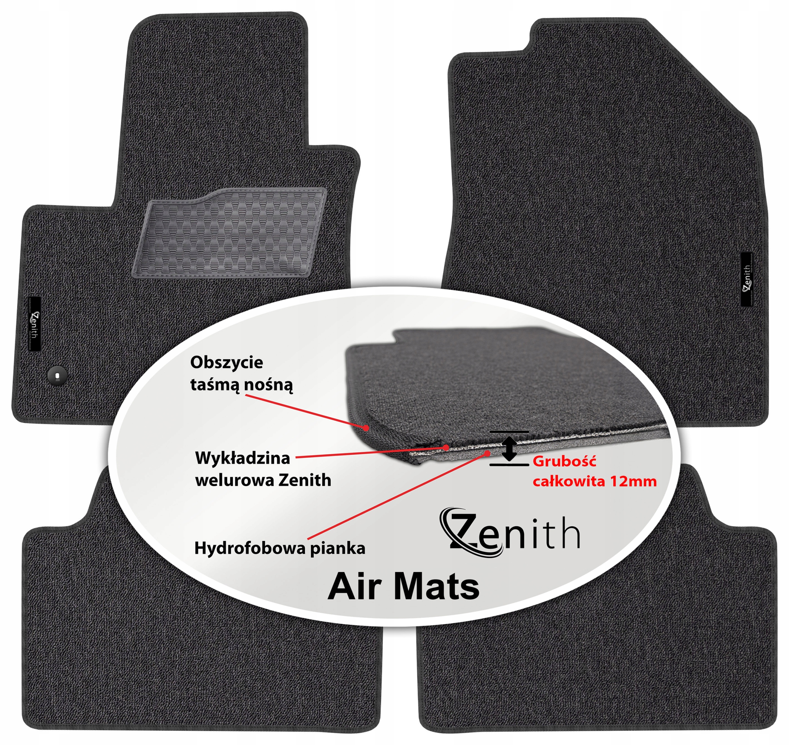 Kia e-Soul od roku 2023. Velúrové koberčeky do auta Zenith Air Mats