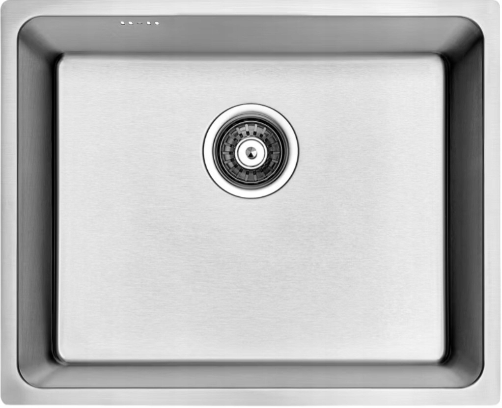Laveo Zlewozmywak Stalowy Wpuszczany 44x54 Komora XL Syfon Inox