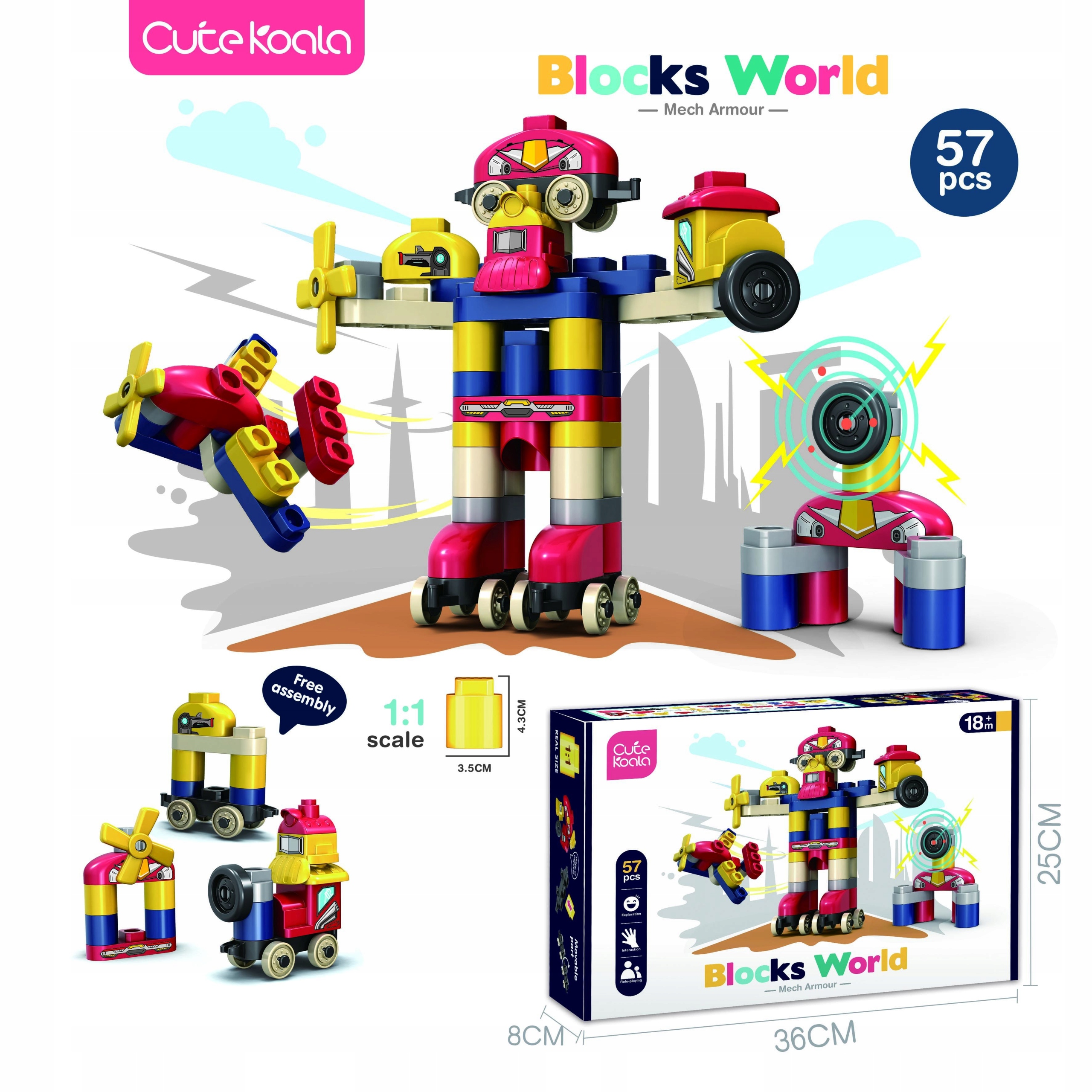 

Diy Robot - zestaw klocków nauka, edukacja