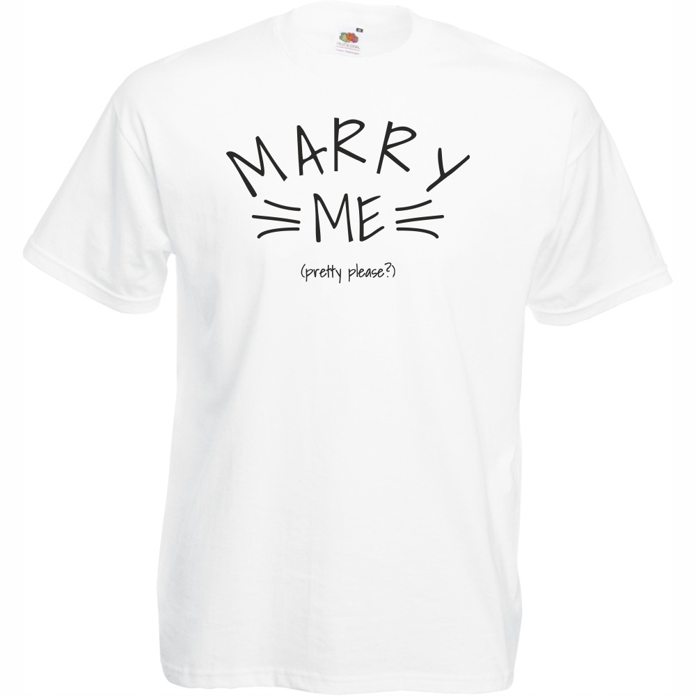 

Koszulka zabawna marry me XXL biała