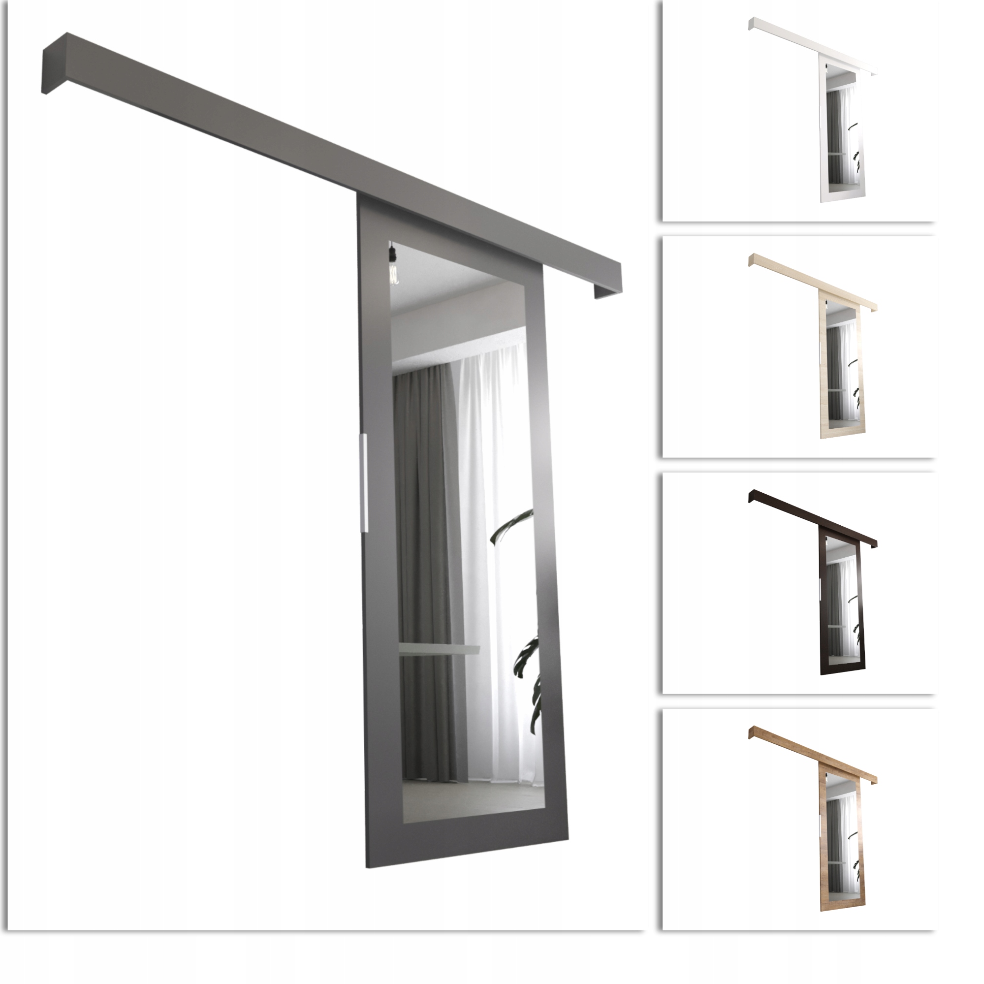 Vnitřní posuvné dveře Denver VDLI86 O-pohovka Zrcadlo Solidní provedení