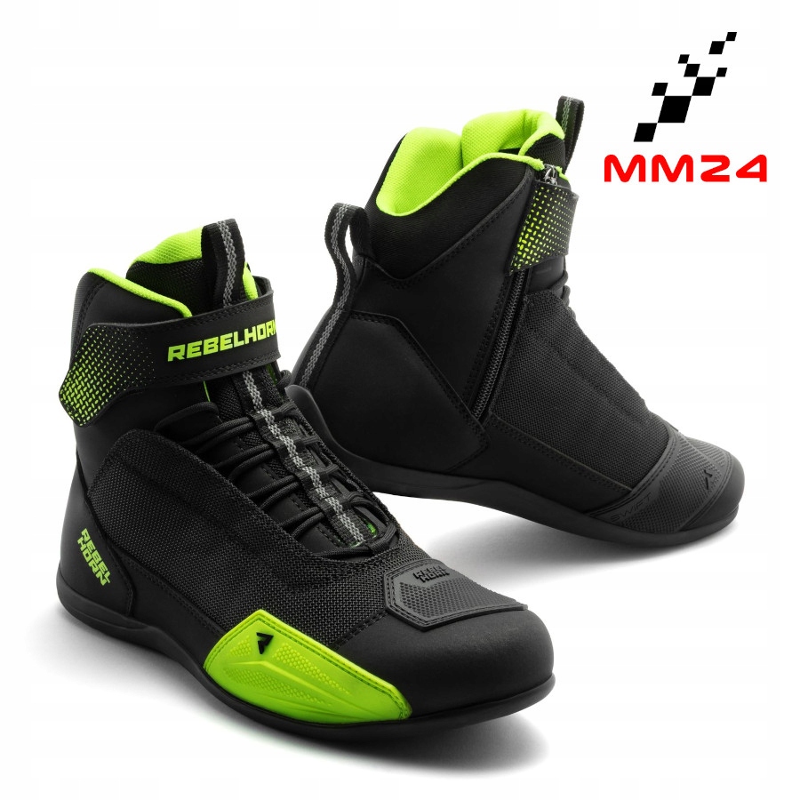 Motocyklové Topánky Rebelhorn Swift Mestské Krátke Zviazané Suchý Zips veľ. 40