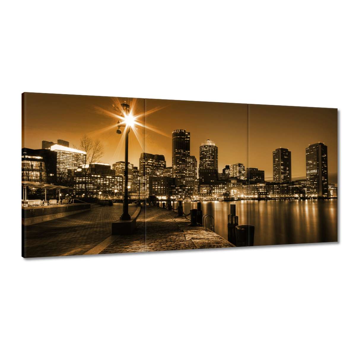 Obrazy 180x90 Noc Nočné mesto