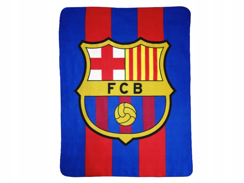 Koc Polarowy Fc Barcelona Średni Wymiar 120 X 150 Narzuta