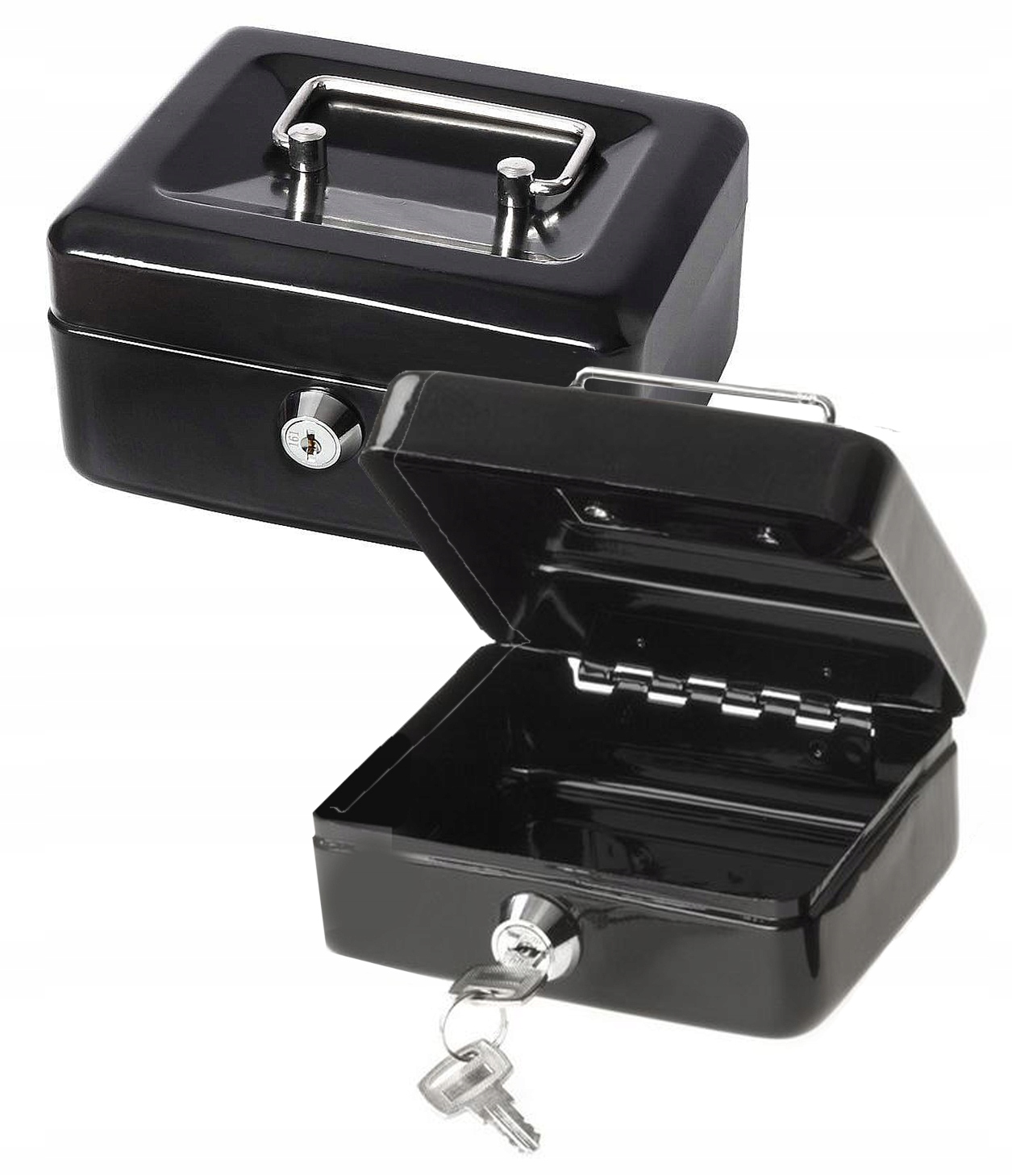 METALOWA KASETKA NA PIENIĄDZE Skarbonka BILON SEJF + KLUCZE KLUCZ SKRYTKA Przeznaczenie na pieniądze