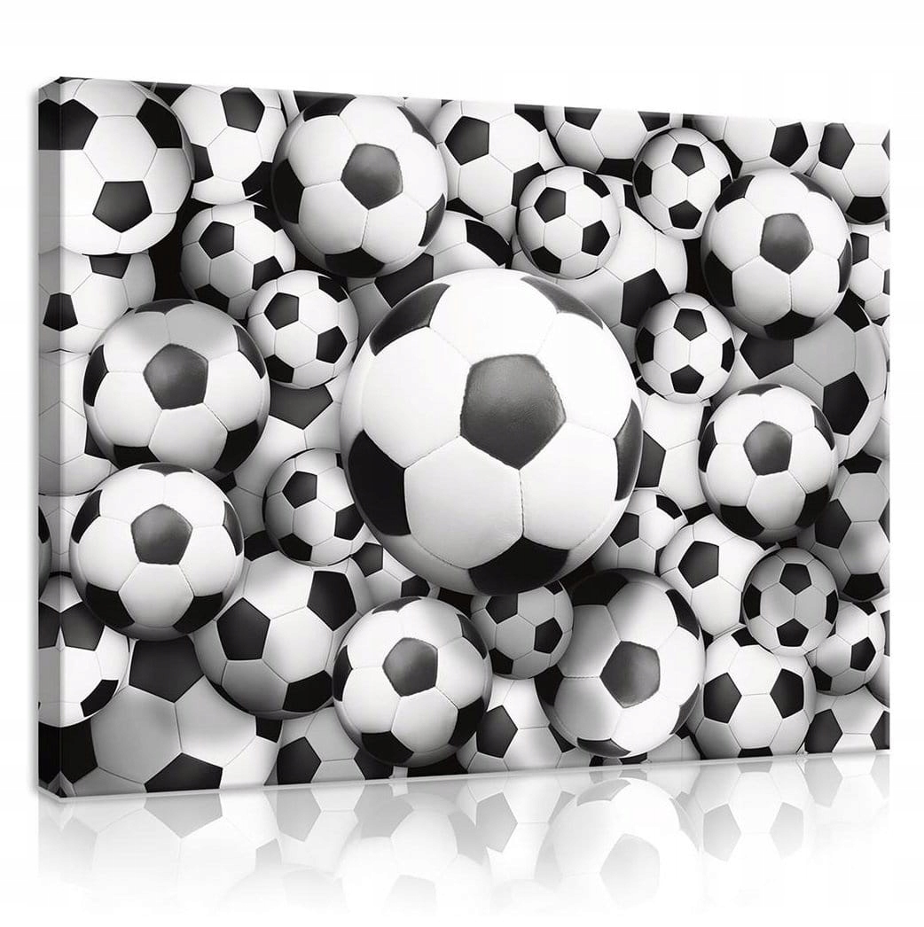 Obraz 100x75 Fotbal sport míčová hra černobílý vzor dynamika energie