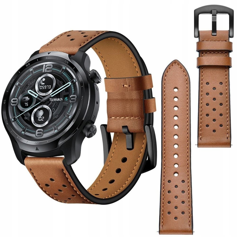 

Skórzany Pasek Leather Brąz do TicWatch Pro 3