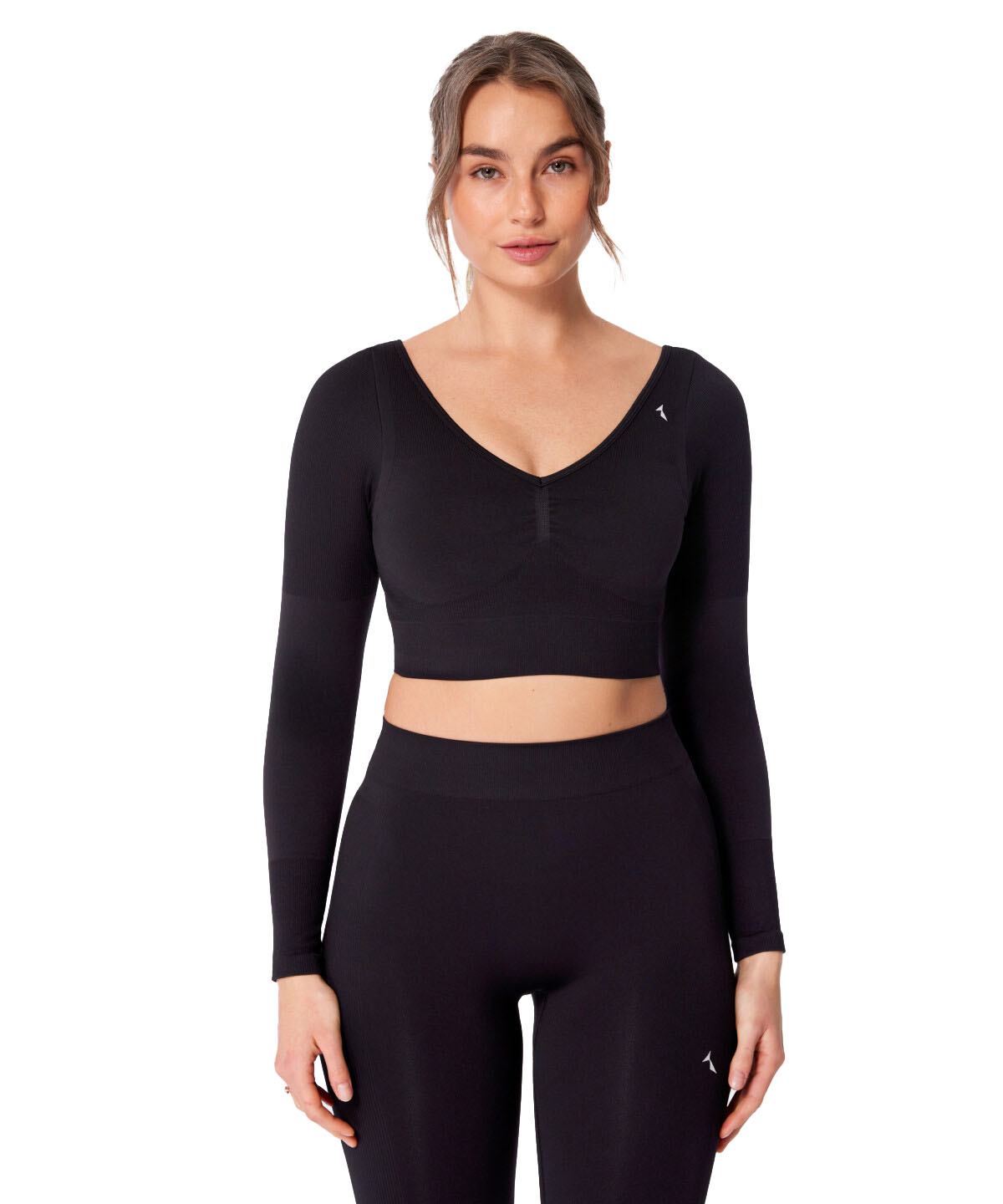 Longsleeve damski sportowy bezszwowy Eris Carpatree czarny S