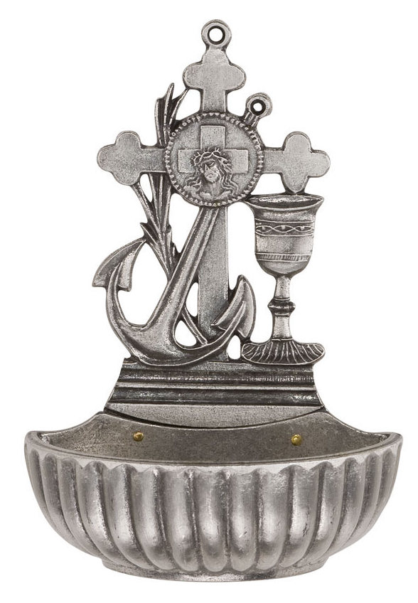 Kropenka Na Zeď -stříbrná barva 11cm kovová