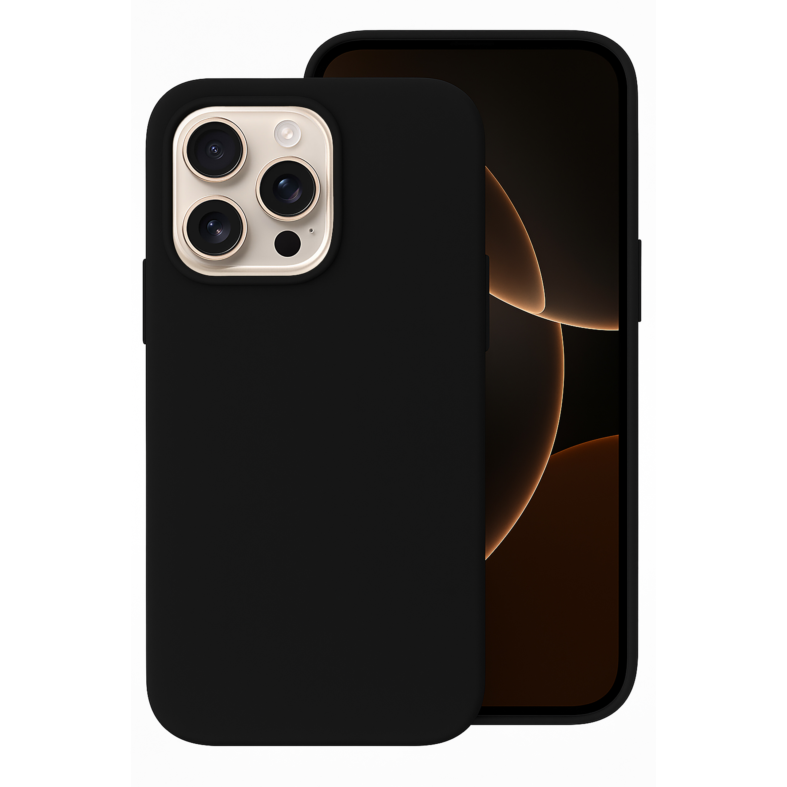 Etui Multiple Color Wheat Bran Case do iPhone 16 Pro Max czarne
