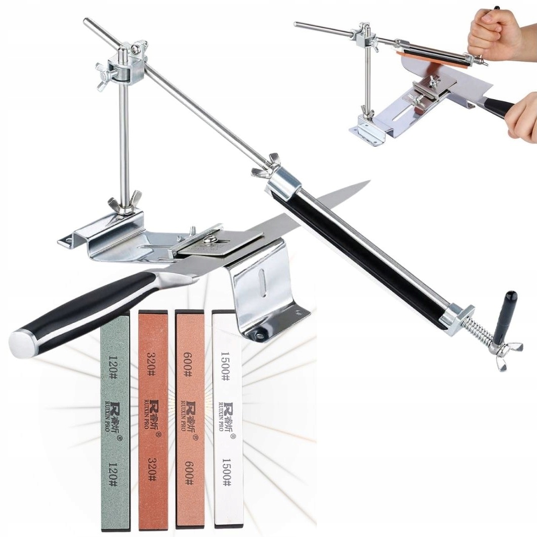 Kamienny Profesjonalny System Ostrzałek Zestaw Ruixin Pro III 4 Kamienie