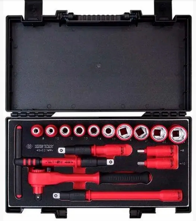 Nástroje Nástavce Kľúče 1/2" Izolované 8-24 mm Hex King Tony 45VE01MRV