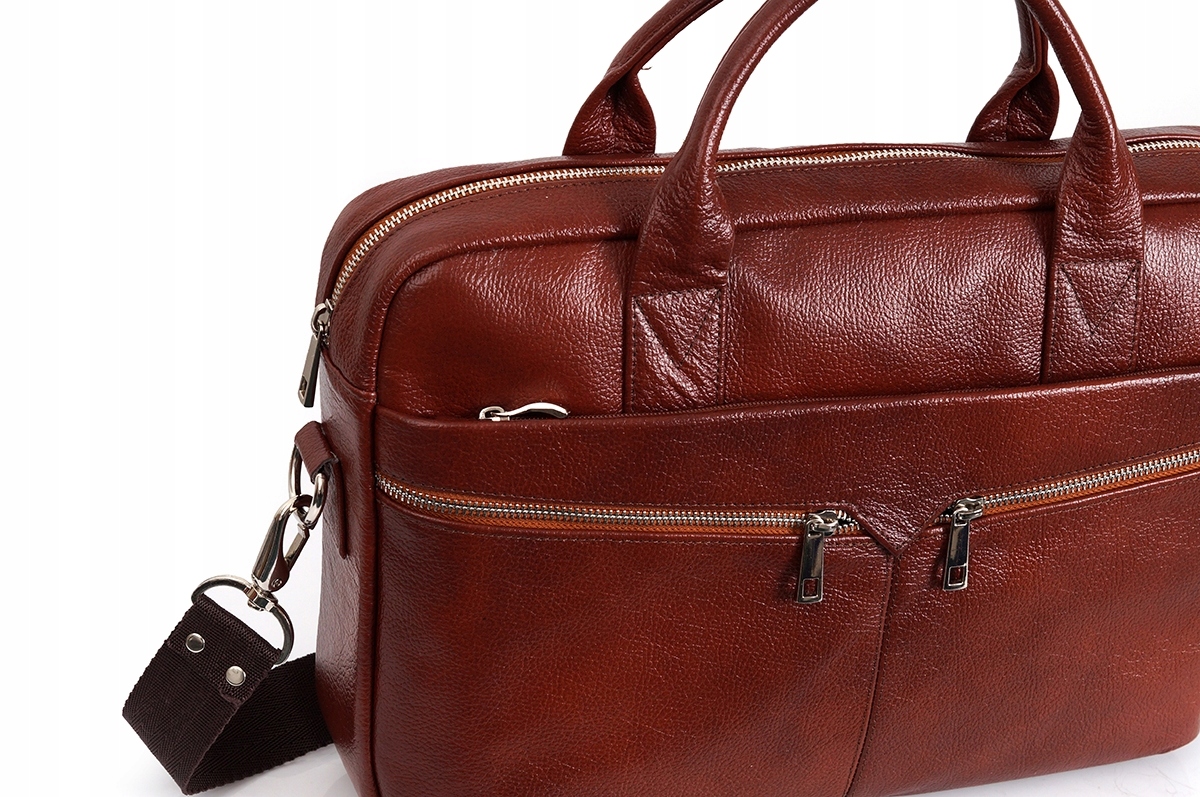 SKÓRZANA TORBA NA LAPTOP SOLOME STONE KARMEL Model TORBA ST01 KARMEL