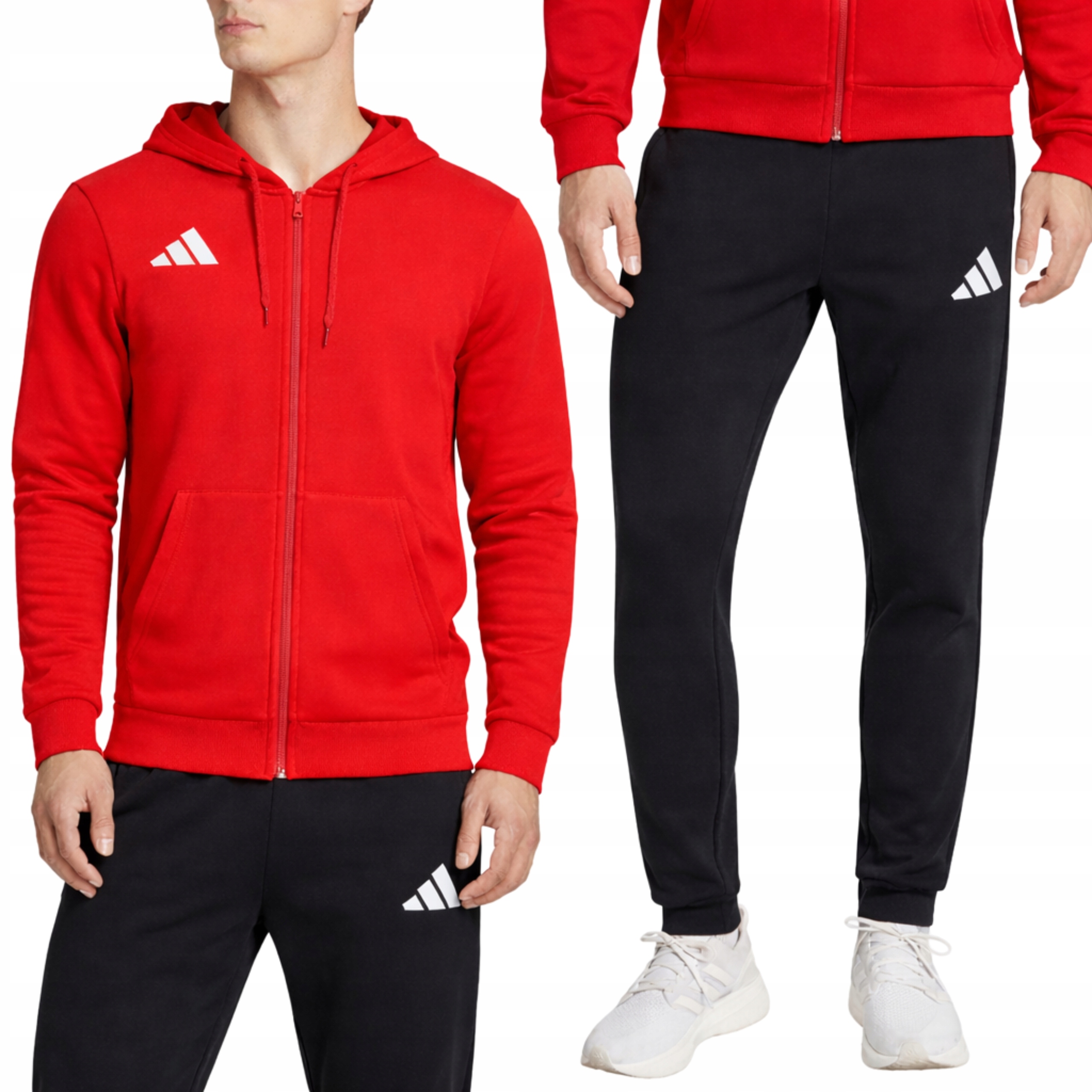 Dres Komplet Męski Adidas Entrada 26 Sportowy Bluza Spodnie Kaptur roz. XXL