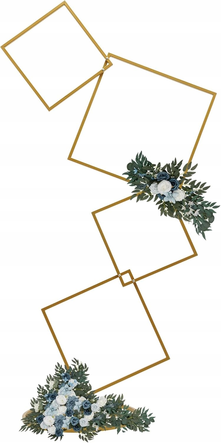 Čtvercový svatební stojan, stojící, 4-úrovňový, svatební oblouk