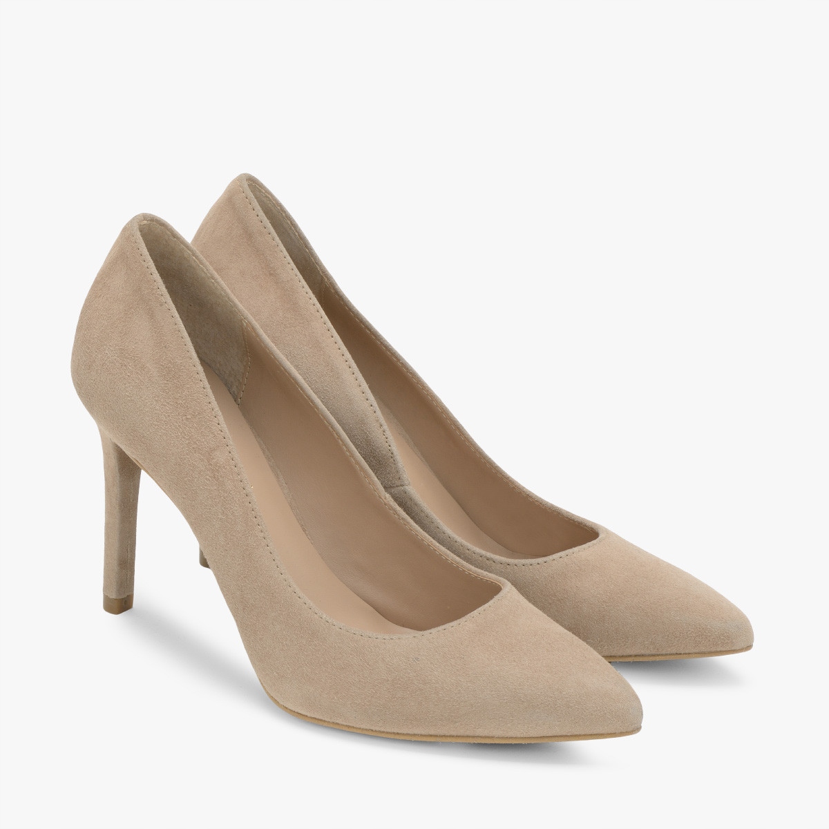 

Ryłko beżowe skórzane czółenka damskie 39