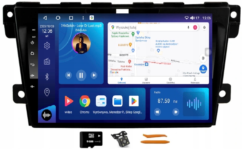 Rádio Android Navigácia Qled Carplay Lte 64GB Gps Dsp Mazda CX-7 07-14