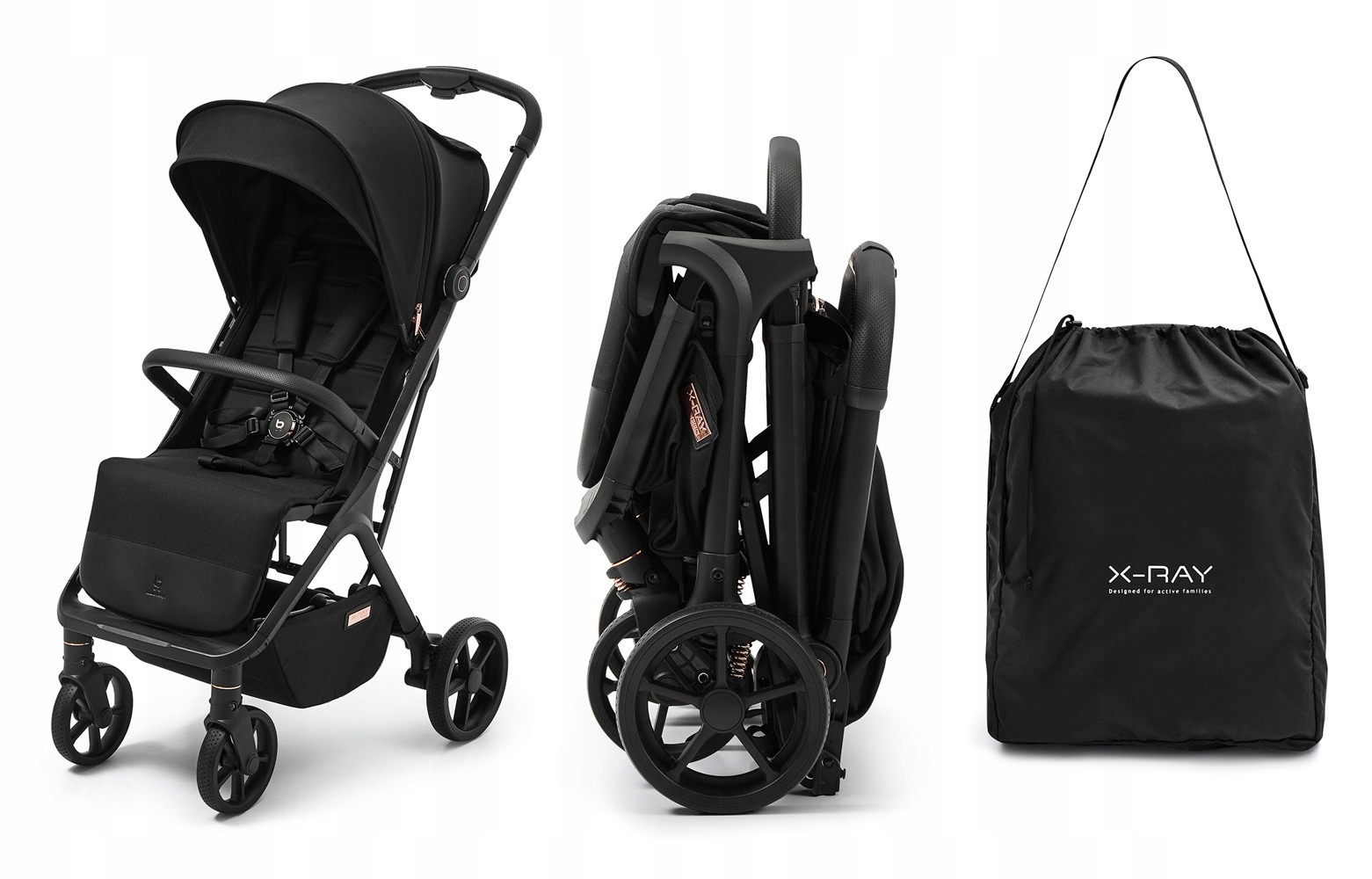 Future Design X-ray Pro wózek spacerowy xray Jet Black