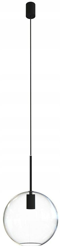 Závěsná lampa Sphere M Černé skleněné stínítko 1xE27 25 cm Stropní Svítidlo Dům