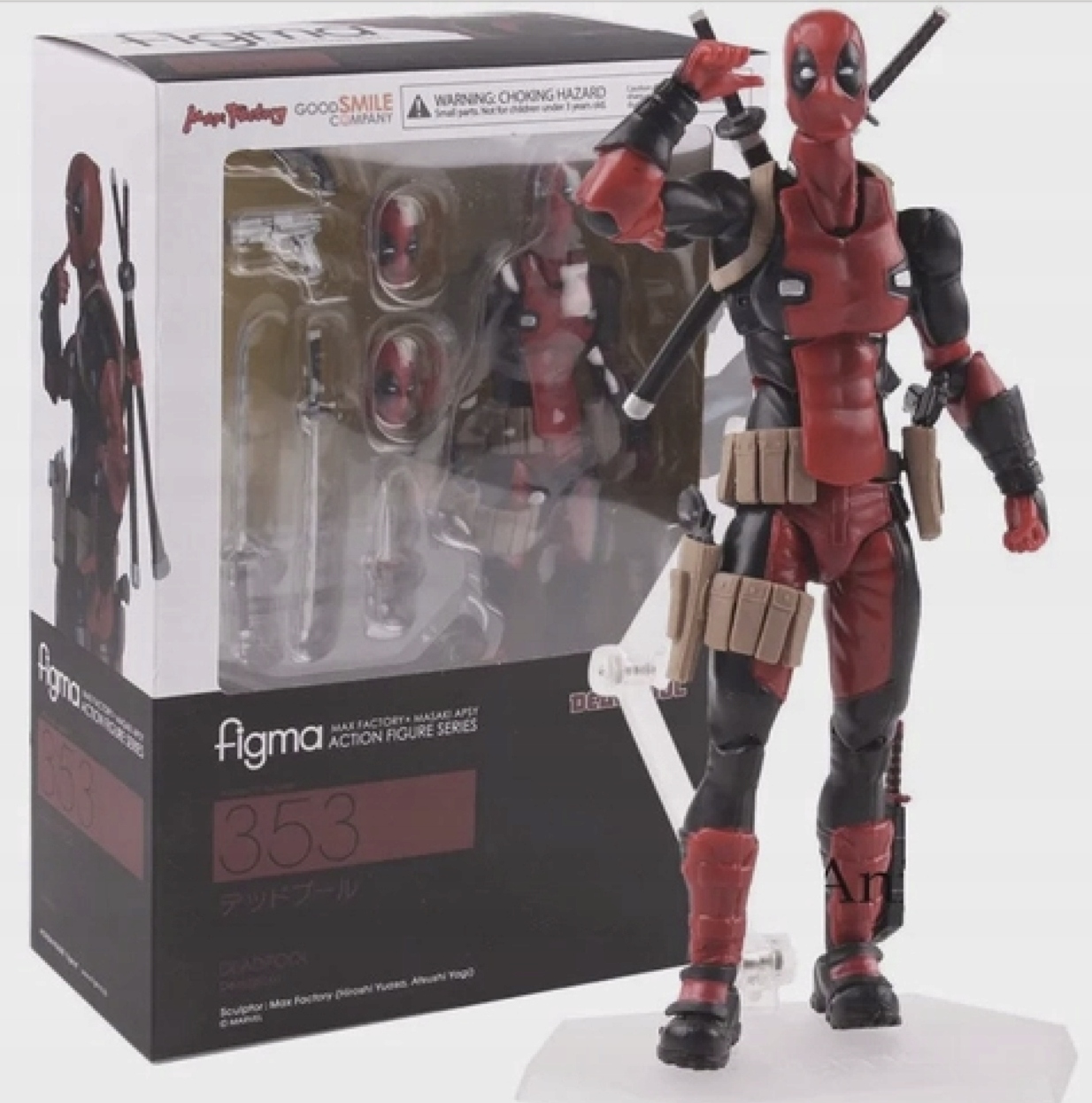 Figurka Deadpool spousta doplňků 16 cm