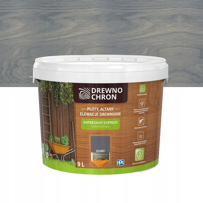 

Drewnochron Impregnat Express Ogród szary 9l