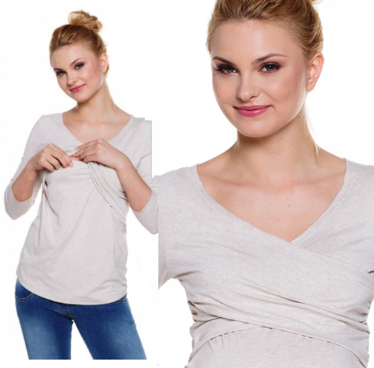 

My Tummy Bluzka Beż Melanż Becky Sand M