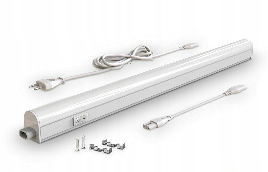LAMPA PODSZAFKOWA LED 8W - 57 cm - BIAŁA - KUCHNIA - NAD BLATOWA - WARSZTAT