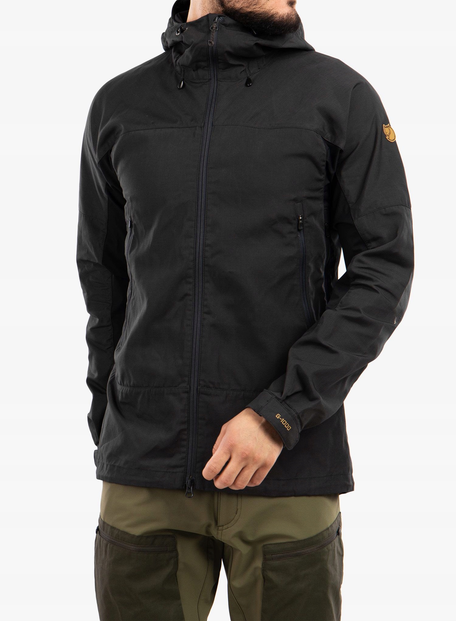 Bunda Fjallraven Abisko Lite Trekking Jacket tmavě šedá/černá XL