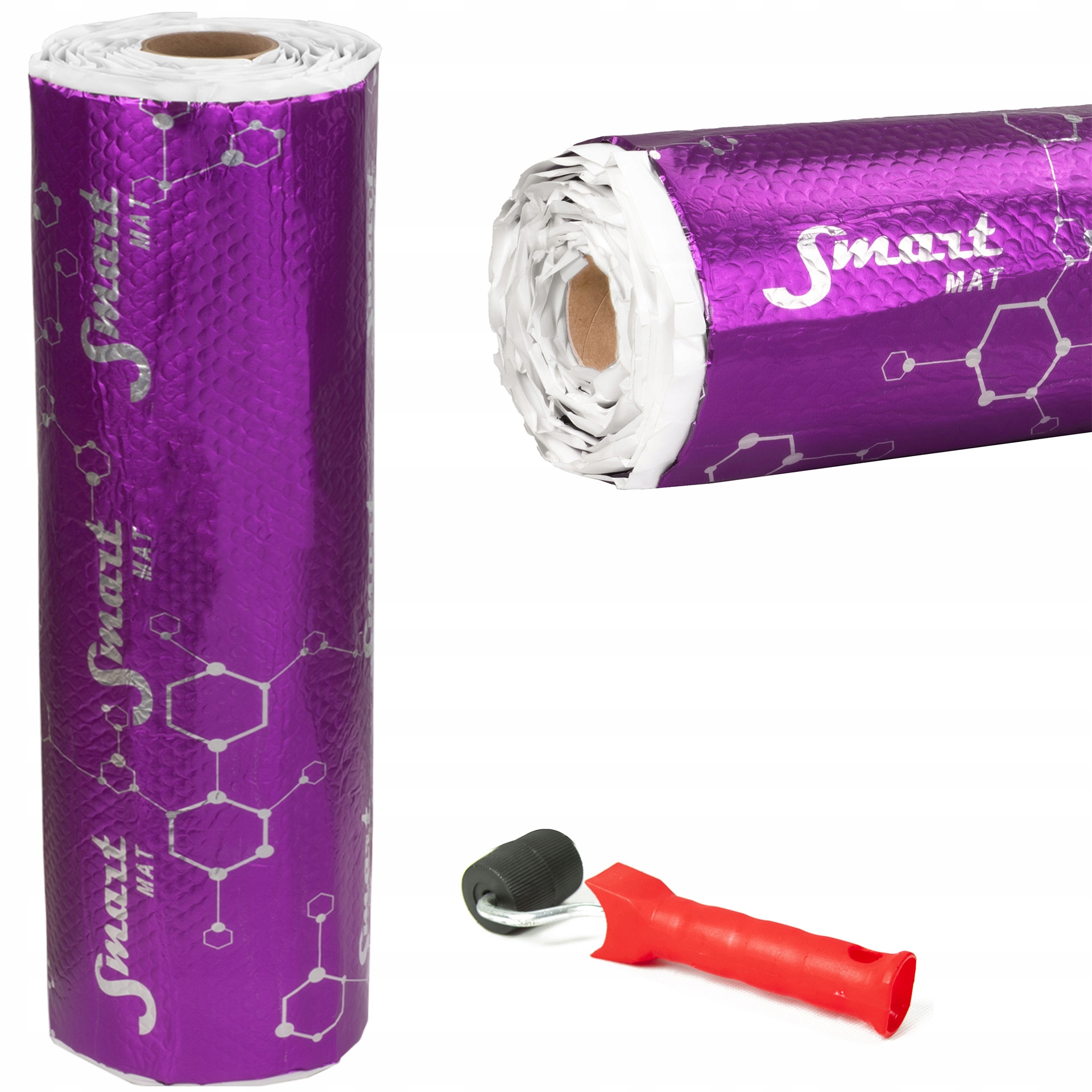 Butylová podložka 3 mm účinně tlumí hluk 400 x 50 cm samolepicí s hliníkem